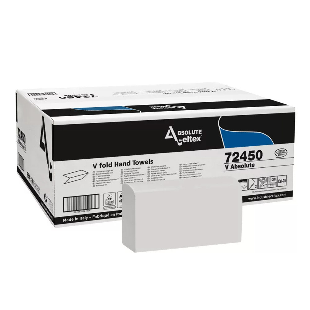 Celtex Absolute hajtogatott kéztörlő, 20*250 lap/karton