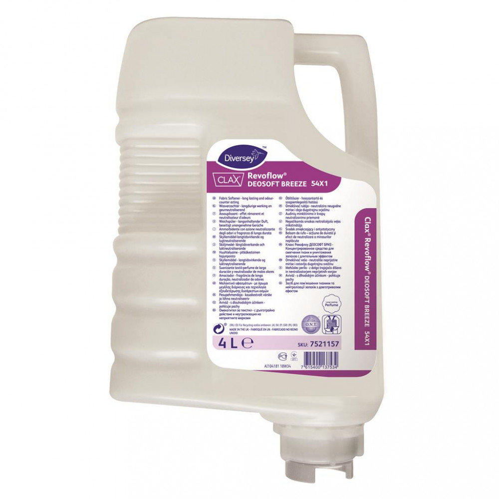 Clax Revoflow Deosoft Breeze 54X1 textilblítőszer hosszan tartó, friss illattal, 4 liter