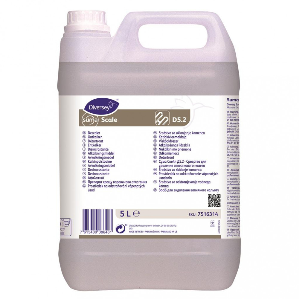 Suma Scale D5.2 konyhai vízkőoldószer időszakos használatra, 5 liter