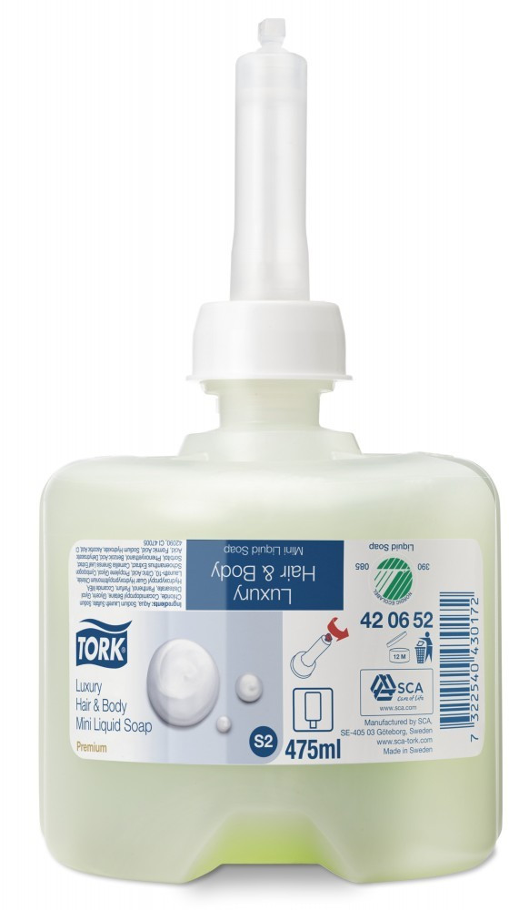 Tork Luxury Hair & Body Mini folyékony szappan hajra és testre, 500 ml