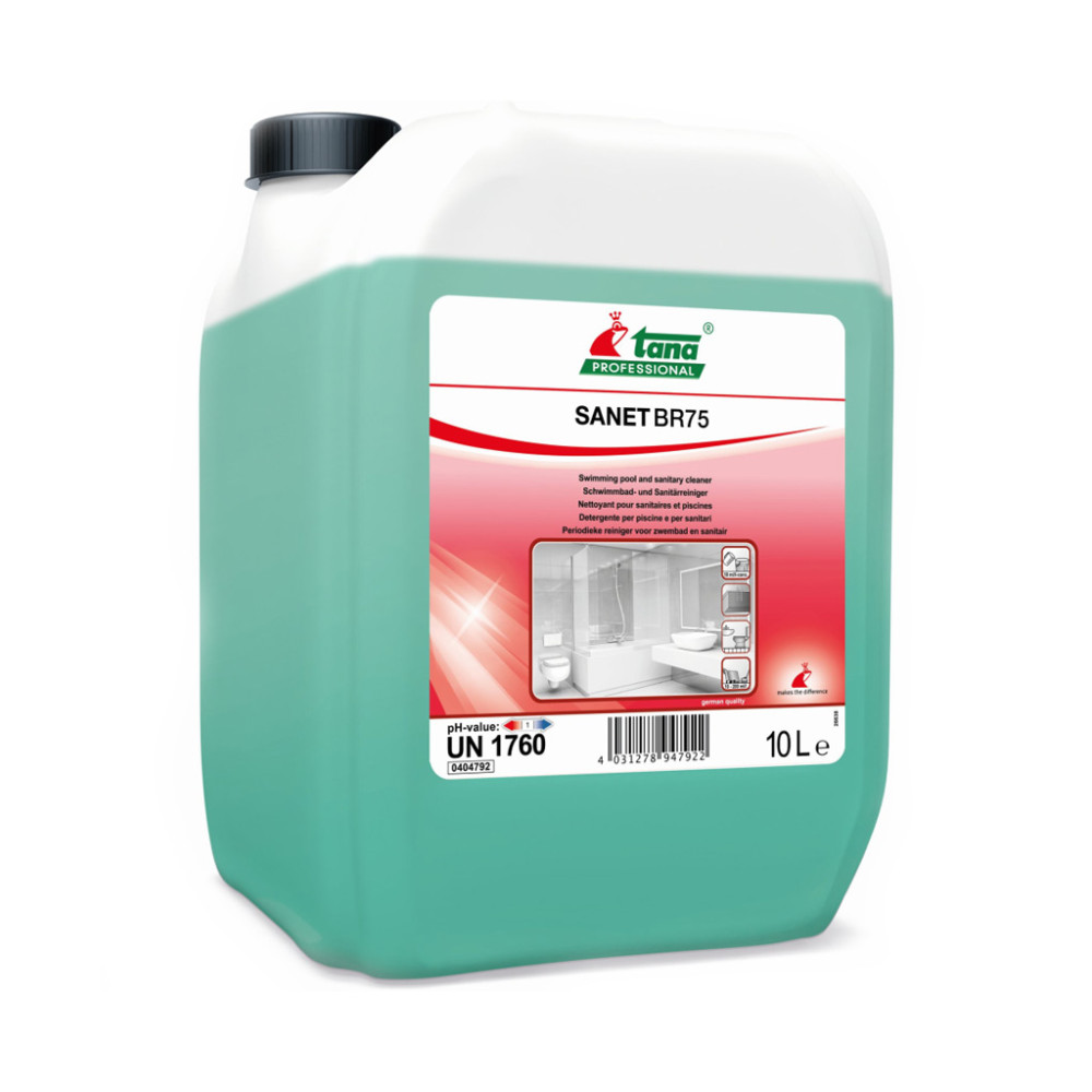 Tana Sanet BR75 uszoda és szaniter alaptisztító tisztítószer, 10 liter